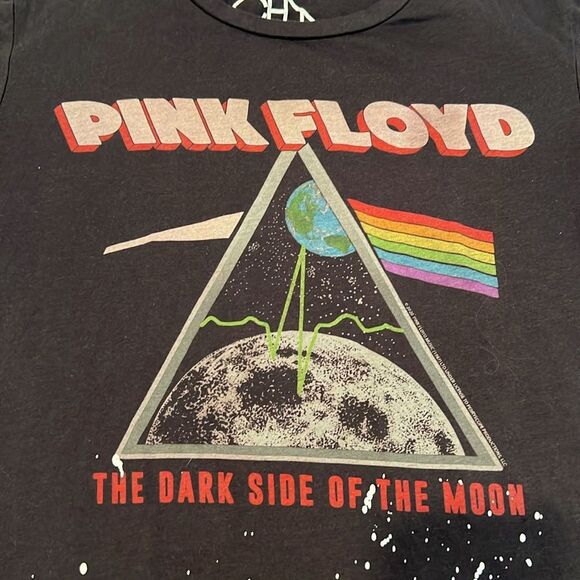 Pink Floyd Women’s size xsmall short sleeve Black Graphic T-Shirt GUC - Picture 3 of 7